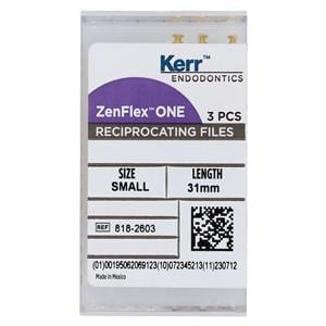 ZenFlex ONE Shaping Shaping File 31 mm Nickel Titanium Yellow .06 3/Bx