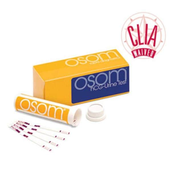 OSOM hCG Urine Dipstick Test 50/Bx