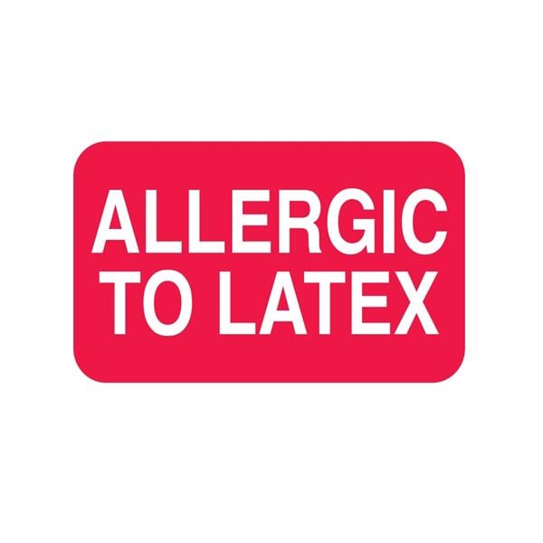 Chart Label Latex Allergy 250/Rl