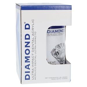 Diamond D Denture Resin Heat Cure Dark Veined Powder 1Lb/Ea