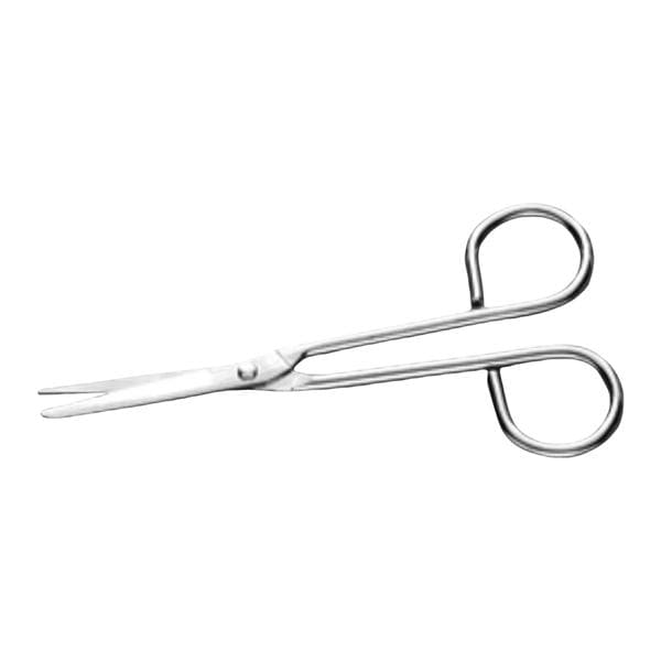 Nurses Scissors Angled 5-1/4" Stainless Steel Sterile Disposable 100/CA