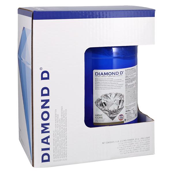 Diamond D Denture Resin Ultra Impact Acrylic Heat Cure Chroma Essence 5Lb/Pk