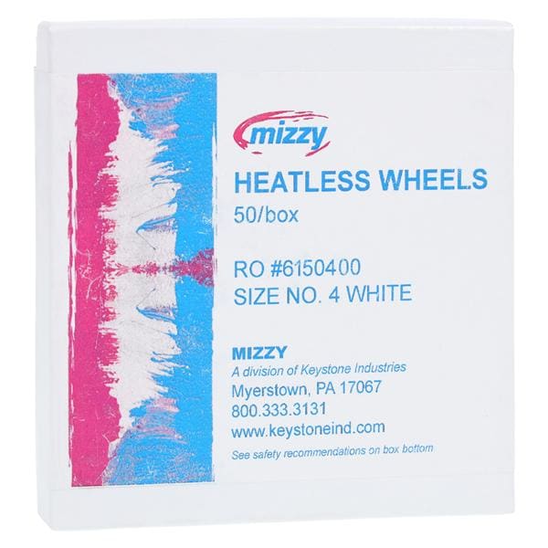 Mizzy Grinding Wheels Heatless White 50/Bx