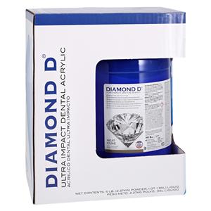 Diamond D Denture Resin Ultra Impact Acrylic Heat Cure Original 5Lb/Pk