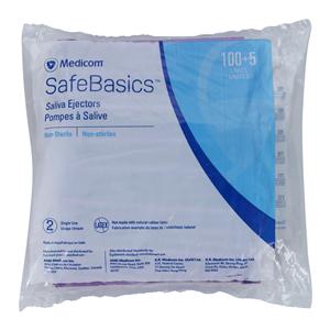 SafeBasics Saliva Ejectors Lavender Lavender Tip 105/Bg, 10 BG/CA