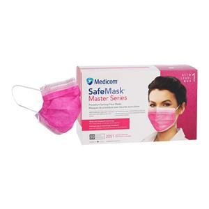 SafeMask Master Series Procedure Mask ASTM Level 1 Azalea Adult 50/Bx