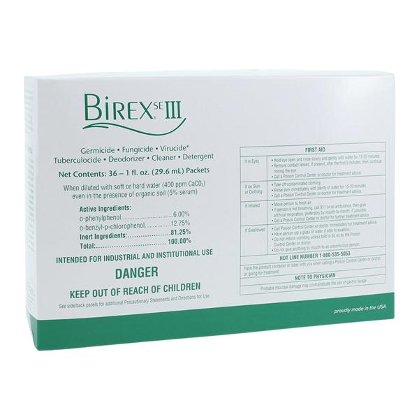 Birex SE III Solution Disinfectant Clinic Pack 1 oz 36/Pk