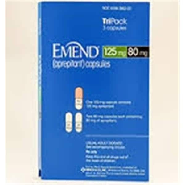 Emend Capsules 125mg/80mg TriPack 3/Pk