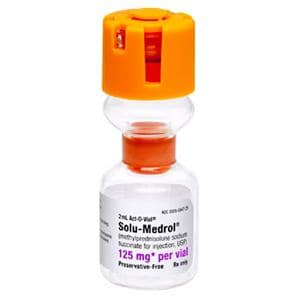 Solu-Medrol Injection 125mg SDV Act-O-Vial 2mL Each