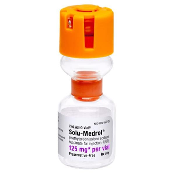 Solu-Medrol Injection 125mg SDV Act-O-Vial 2mL Each