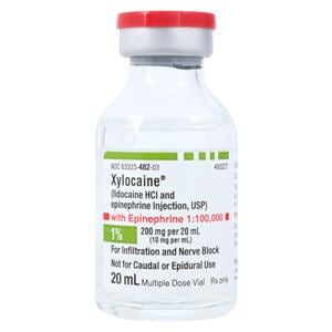 Xylocaine w/Epinephrine Injection 1% 1:100,000 MDV 20mL Each