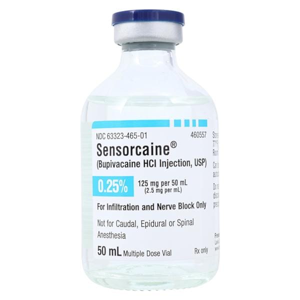 Sensorcaine Injection 0.25% MDV 50mL Each