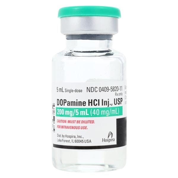 Dopamine HCl Injection 40mg/mL SDV 5mL/Vl