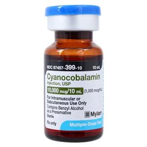 Cyanocobalamin Injection 1000mcg/mL MDV 10mL Each