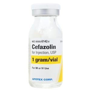 Cefazolin Injection 1gm/vl Powder Vial Each, 100 VL/CA