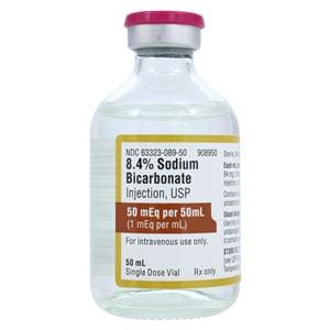 Sodium Bicarbonate Injection 8.4% SDV 50mL Each