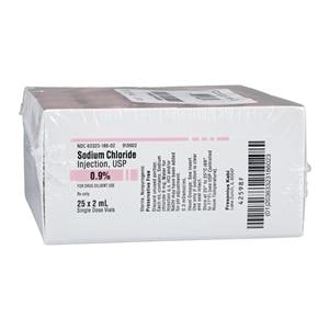 Sodium Chloride Injection 0.9% SDV 2mL 25/BX