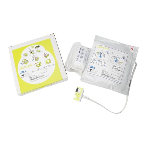 CPR-D Padz Electrode Pad Adult New For AED Pro, R Series, AED Plus, AED 3 BLS Ea