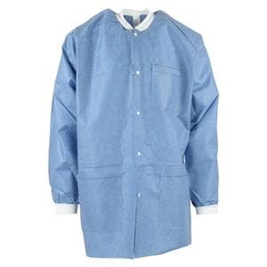 Extra-Safe Jacket 3 Layer SMS X-Small Ceil Blue 10/Pk