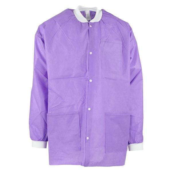 Extra-Safe Jacket 3 Layer SMS Small Purple 10/Pk, 10 PK/CA