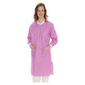 Extra-Safe Lab Coat 3 Layer SMS X-Small Raspberry 10/Pk