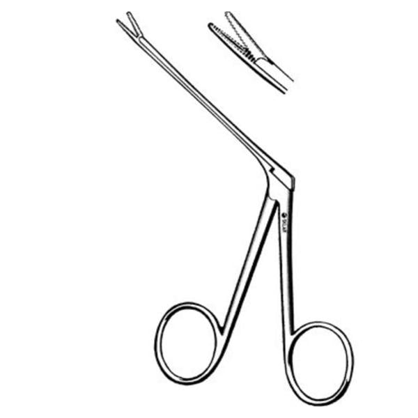 Hartman Alligator Forcep Straight Jaw w/Angled Shank Ea