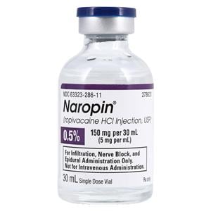 Naropin Injection 0.5% 5mg/mL Preservative Free SDV 30mL/Vl