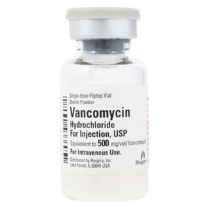 Vancomycin HCl Injection 500mg/vl Powder SDV Each