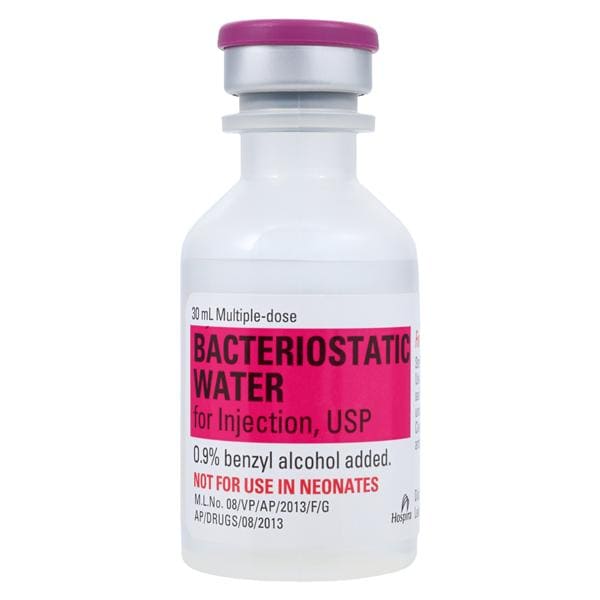 Water Bacteriostatic Injection MDV 30mL Each