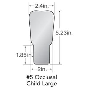 Dental Photo Mirror Fog-Free Occlusal #5 Child #5 Ea