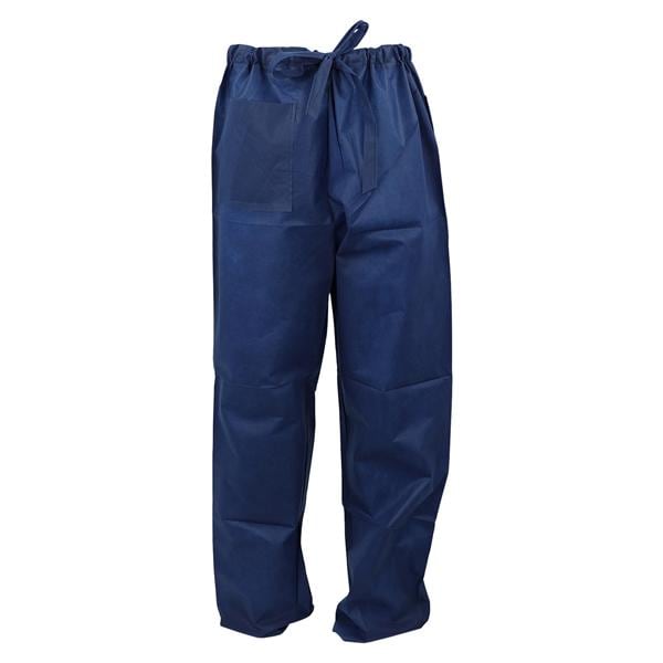 Scrub Pant Spunbonded Polypropylene X-Large Dark Blue 10/Bg