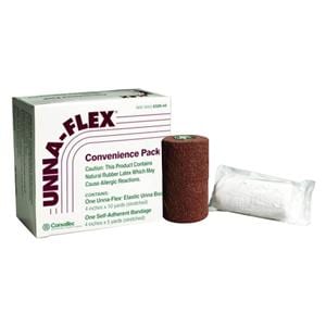 Unna-Flex Plus Unna Boot Bandage Elastic 4"x10yd Tan 12/CA