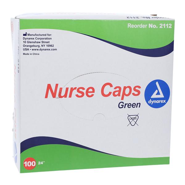 Nurse Cap Green 100/Bx