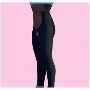 Compression Girdle High Waist/Ankle Length Large 41-45" Black