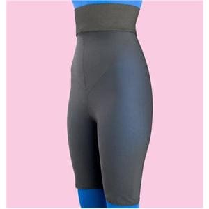 Compression Girdle Above Knee/High Waist Large Black