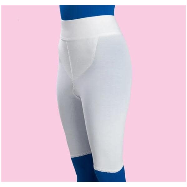 Compression Girdle Above Knee Medium White