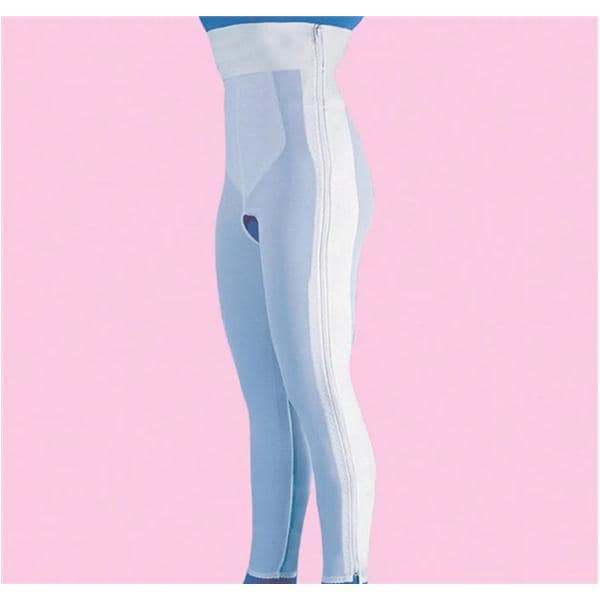 Compression Girdle High Waist/Ankle Length Medium 37-40" White