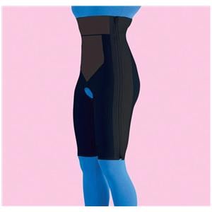 Compression Girdle Above Knee/High Waist Medium 37-40" Black