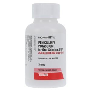 Penicillin V Potassium Oral Solution 250mg/5mL Bottle 100mL