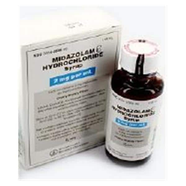 Midazolam HCl Oral Syrup 2mg/mL Bottle 118mL Each