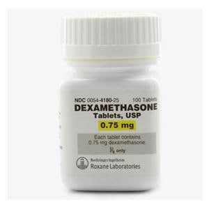 Dexamethasone Tablets 0.75mg Bottle 100/Bottle Each