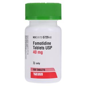 Famotidine Tablets 40mg Bottle 100/Bottle Each