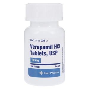 Verapamil HCl 80mg 100/Bt