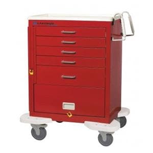 Classic Emergency Cart 39-3/4x25x32" Caster (5) Drawer