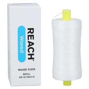 REACH Floss Waxed 200 Yards Ea, 24 EA/CA