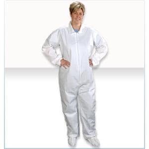 ComforTech Protective Coverall Medium White 25/Ca