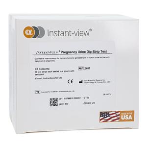 Instant-View hCG Urine Dipstick Test CLIA Waived 50/Bx