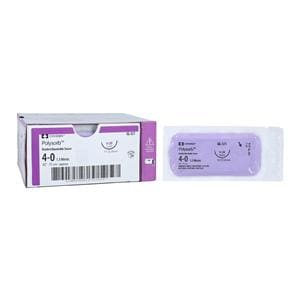 Polysorb Suture 4-0 30" Polyester Braid V-20 Undyed 36/Ca