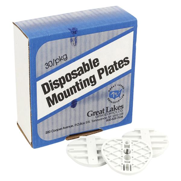 Denar Mounting System High Impact Plastic Disposable Plates 180/Pk