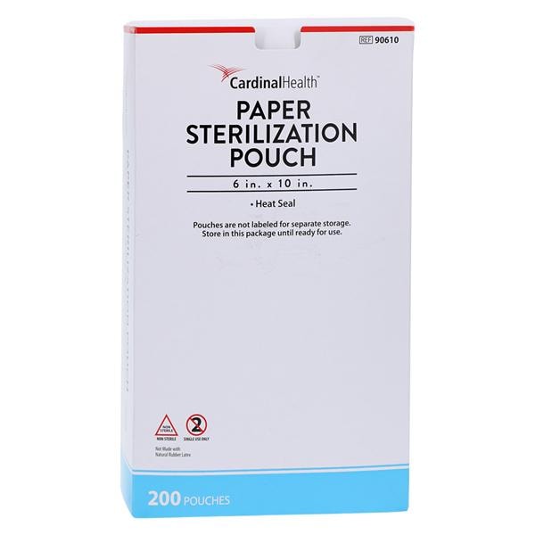 Sterilization Pouch Heat Seal 6 in x 10 in 200/Pk, 5 PK/CA